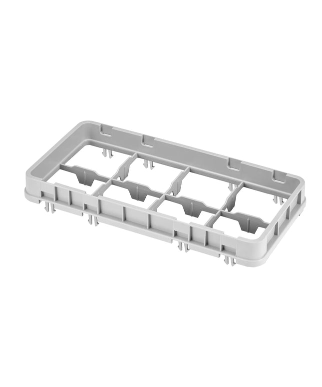 Thanh Nối Nửa Giọt Camrack Cambro 8HE2151 Nửa Khay, 8 Ngăn, Màu Xám Nhạt