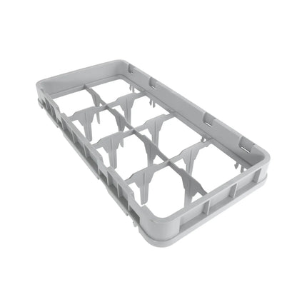 Thanh Nối Toàn Giọt Camrack Cambro 8HE1151 Nửa Khay, 8 Ngăn, Màu Xám Nhạt