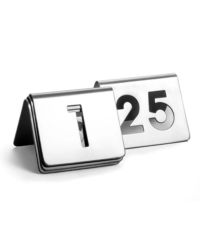 Thẻ Số Bàn Tablecraft TC125 Số 1-25, 6.4 cm x 6.4 cm, Inox
