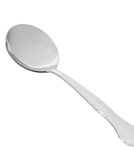 Thìa Súp Bouillon Winco 0004-04 15.2 cm Thép Không Gỉ 18/0, Họa Tiết Elegance