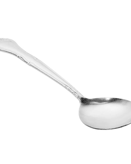 Thìa Súp Bouillon Winco 0004-04 15.2 cm Thép Không Gỉ 18/0, Họa Tiết Elegance