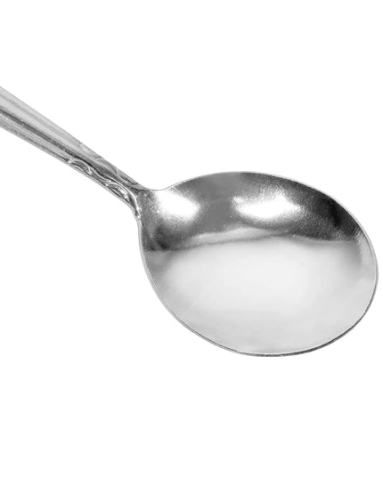 Thìa Súp Bouillon Winco 0004-04 15.2 cm Thép Không Gỉ 18/0, Họa Tiết Elegance