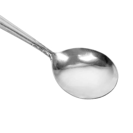 Thìa Súp Bouillon Winco 0004-04 15.2 cm Thép Không Gỉ 18/0, Họa Tiết Elegance