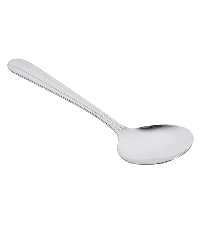 Thìa Súp Winco 0001-04 Thép Không Gỉ 18/0 Hoa Văn Dominion 15.2 cm