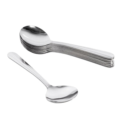 Thìa Súp Winco 0001-04 Thép Không Gỉ 18/0 Hoa Văn Dominion 15.2 cm