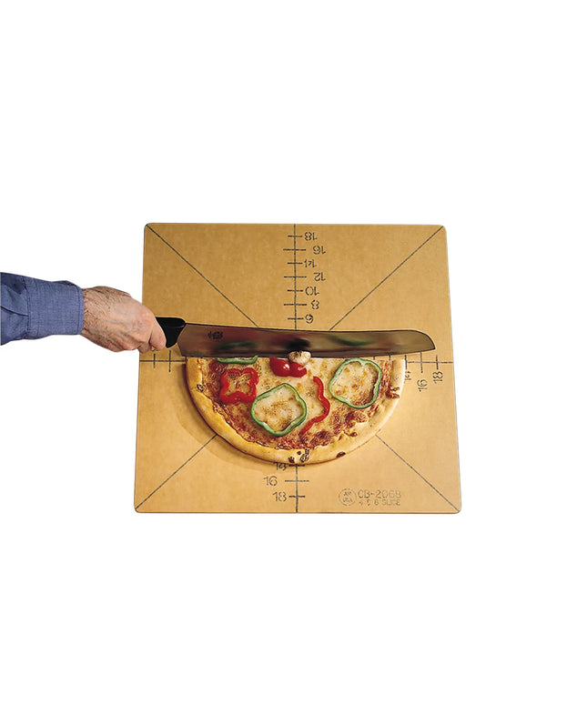 Thớt Cắt Pizza American Metalcraft MPCUT4 Vạch Chia 4 Hoặc 8 Phần, Gỗ Ép