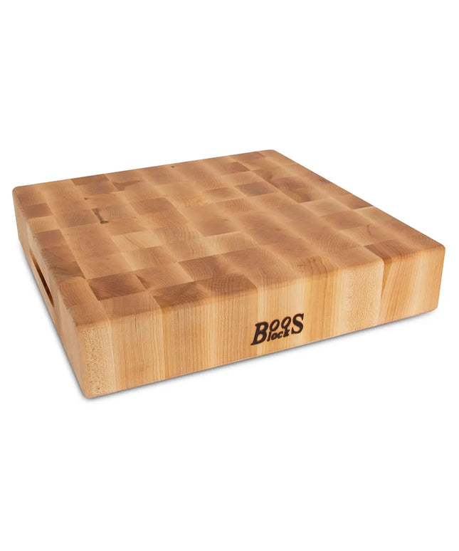 Thớt Chặt John Boos CCB151503 38 x 38 x 7.6 cm, Gỗ Phong Cứng, 2 Mặt Dùng