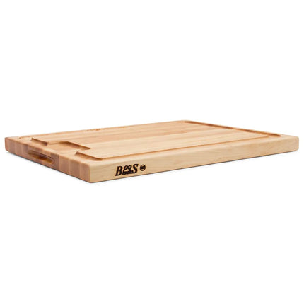 Thớt Gỗ John Boos AUJUS 61 x 45.7 x 3.8 cm, Rãnh Hứng Nước Rộng, Tay Cầm 2 Bên
