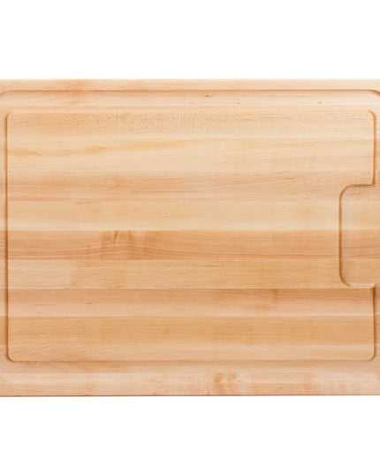 Thớt Gỗ John Boos AUJUS 61 x 45.7 x 3.8 cm, Rãnh Hứng Nước Rộng, Tay Cầm 2 Bên