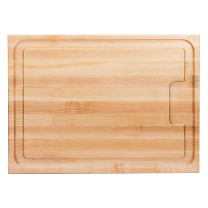 Thớt Gỗ John Boos AUJUS 61 x 45.7 x 3.8 cm, Rãnh Hứng Nước Rộng, Tay Cầm 2 Bên