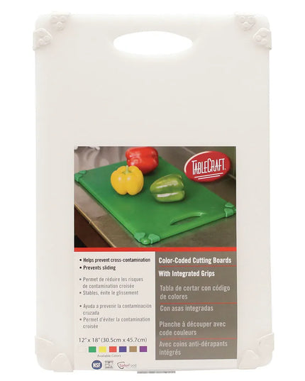 Thớt Nhựa Chống Trượt Tablecraft CBG1218AWH Polyethylene 30 x 46 cm, Trắng