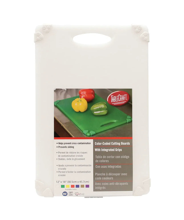 Thớt Nhựa Chống Trượt Tablecraft CBG1218AWH Polyethylene 30 x 46 cm, Trắng