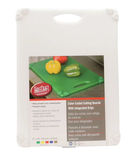 Thớt Nhựa Chống Trượt Tablecraft CBG1520AWH Polyethylene 38 x 51 cm, Trắng