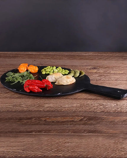 Thớt Phục Vụ Tròn Elite Global Solutions M12RW-B 30.5 cm Melamine Giả Đá