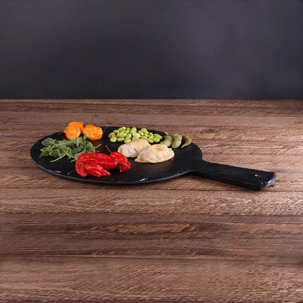 Thớt Phục Vụ Tròn Elite Global Solutions M12RW-B 30.5 cm Melamine Giả Đá