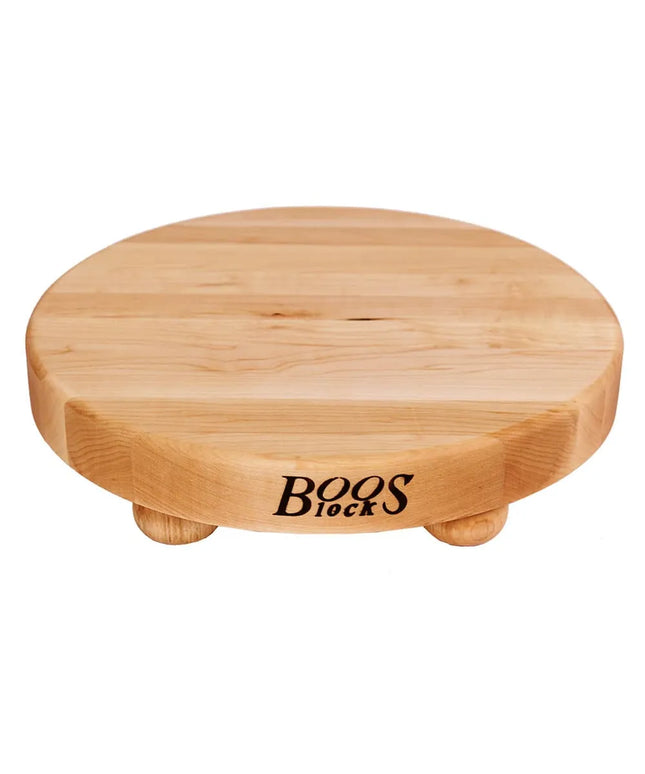 Thớt Tròn John Boos B12R 30.5 cm, Gỗ Maple, Chân Gỗ
