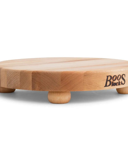 Thớt Tròn John Boos B12R 30.5 cm, Gỗ Maple, Chân Gỗ