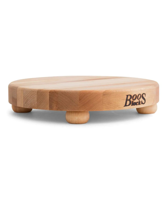 Thớt Tròn John Boos B12R 30.5 cm, Gỗ Maple, Chân Gỗ