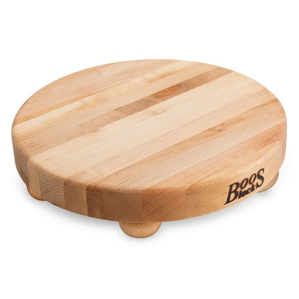 Thớt Tròn John Boos B12R 30.5 cm, Gỗ Maple, Chân Gỗ