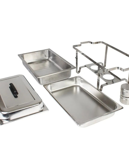 Thunder Group SLRCF001 Full Size Chafer w/ Lift Off Lid & Chafing Fuel Heat