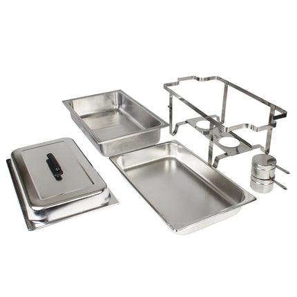 Thunder Group SLRCF001 Full Size Chafer w/ Lift Off Lid & Chafing Fuel Heat