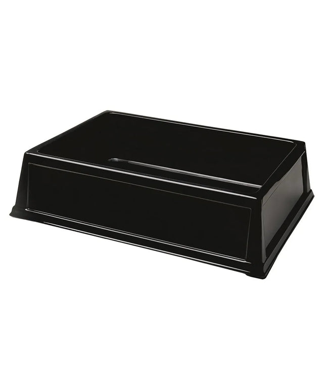 Thùng Làm Lạnh Chữ Nhật Geneva 298 66 cm Dài x 45.7 cm Rộng x 15.2 cm Cao, Nhựa, Đen