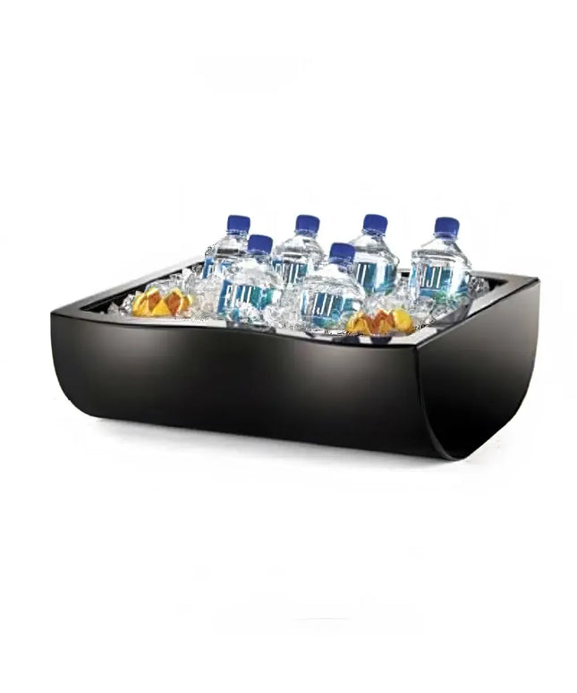 Thùng Làm Lạnh Hình Chữ Nhật Cal-Mil 1256-13 50.8 cm x 38.1 cm x 16.5 cm, Acrylic Đen