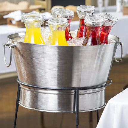 Thùng Làm Lạnh Tròn Tablecraft BT2137N 41.6 lít - Đường Kính 50.8 cm x Cao 95.3 cm, Inox, Đen