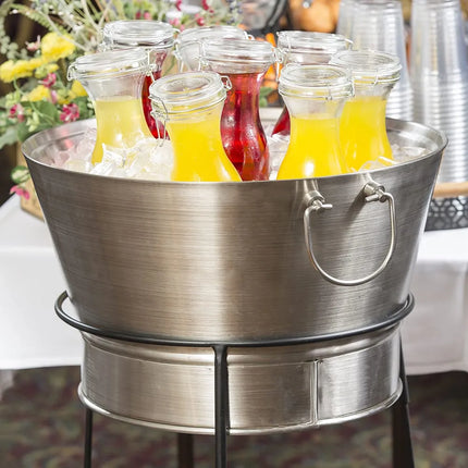 Thùng Làm Lạnh Tròn Tablecraft BT2137N 41.6 lít - Đường Kính 50.8 cm x Cao 95.3 cm, Inox, Đen