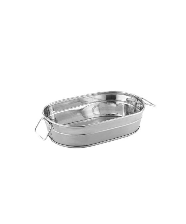 Thùng Phục Vụ Hình Oval American Metalcraft STUB69 710 ml 22.2 cm x 14 cm x 6.4 cm, Inox