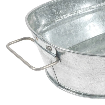 Thùng Phục Vụ Oval American Metalcraft MTUB69 Có Tay Cầm Hai Bên 710 ml - 22.2 cm x 14 cm x 6.4 cm, Thiếc