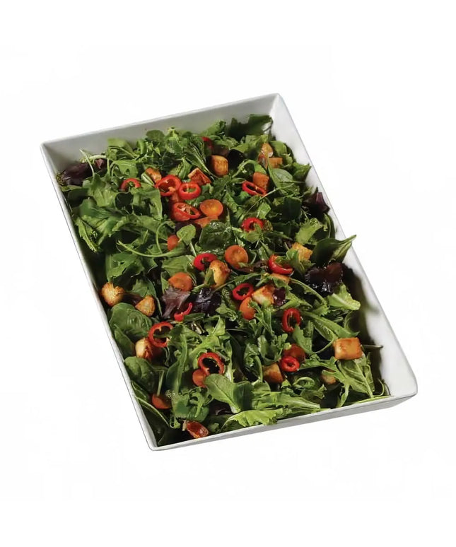 Tô Chữ Nhật Melamine American Metalcraft MLRP17 6890 ml, Trắng