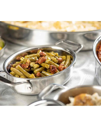 Tô Hầm Oval Nhôm/Inox Bạc Tablecraft CW2056 710 ml