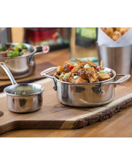 Tô Hầm Tròn Nhôm/Inox Bạc Tablecraft CW2050 150 ml