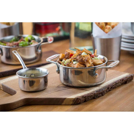 Tô Hầm Tròn Nhôm/Inox Bạc Tablecraft CW2050 150 ml