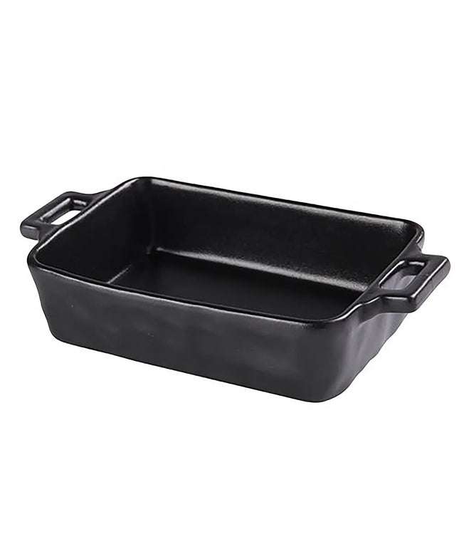 Tô Nướng Tròn Có Tay Cầm Gốm Noble Black Yanco NB-910 740 ml
