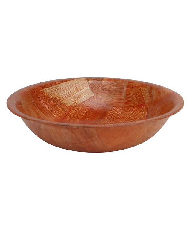 Tô Salad Gỗ Đan Tablecraft 205 14 cm, Gỗ Mahogany, Đáy Tròn, 4 Lớp