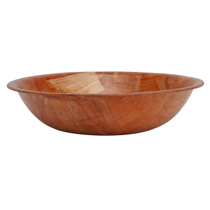 Tô Salad Gỗ Đan Tablecraft 205 14 cm, Gỗ Mahogany, Đáy Tròn, 4 Lớp