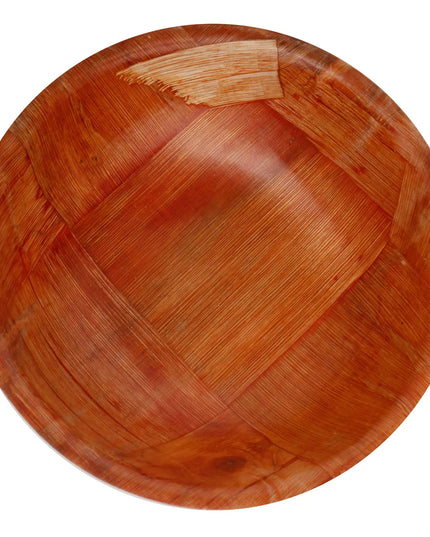 Tô Salad Gỗ Đan Tablecraft 205 14 cm, Gỗ Mahogany, Đáy Tròn, 4 Lớp