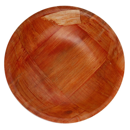 Tô Salad Gỗ Đan Tablecraft 205 14 cm, Gỗ Mahogany, Đáy Tròn, 4 Lớp