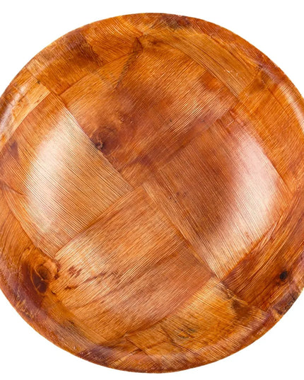 Tô Salad Tròn Tablecraft 206 15.2 cm, Gỗ Đan Mahogany, Đáy Tròn, 4 Lớp