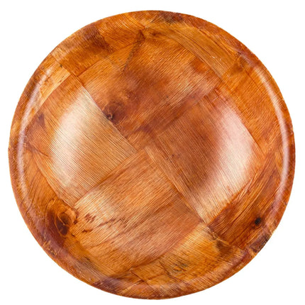 Tô Salad Tròn Tablecraft 206 15.2 cm, Gỗ Đan Mahogany, Đáy Tròn, 4 Lớp