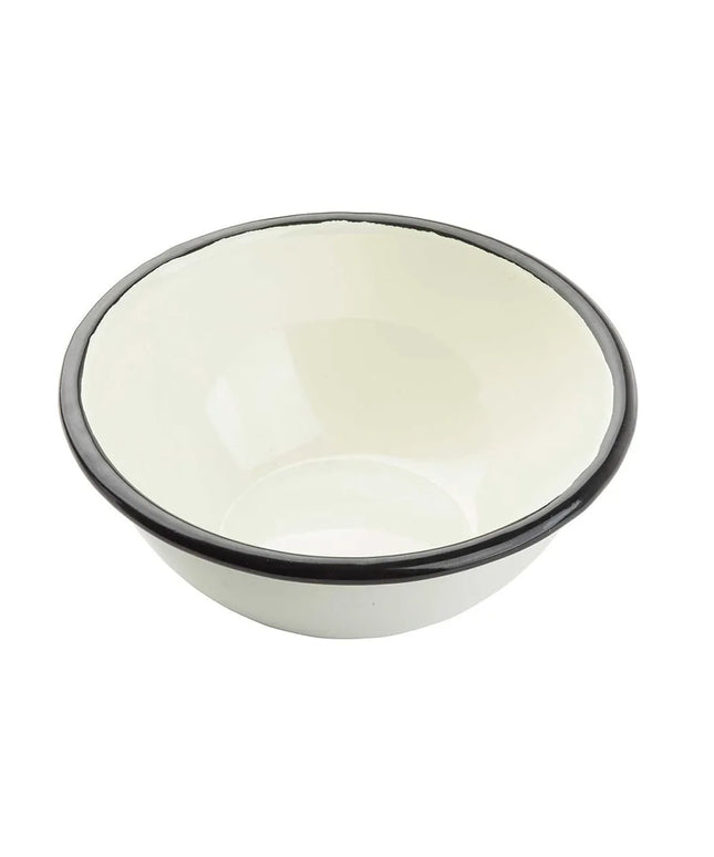 Tô Tròn Enamelware Collection™ Tablecraft 11152 591 ml, Sứ Porcelain, Trắng