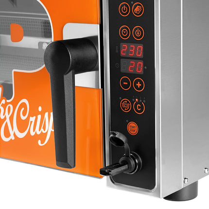 Ubert Commercial Countertop Air Fryer Oven PREMIUM - 3.5 kW - 300 °C - Self-cleaning - 2 rotating baskets