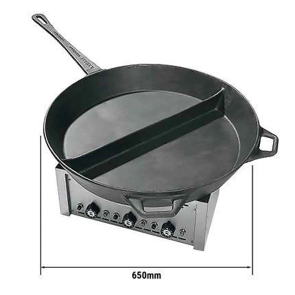 UBERT | Commercial Table stove - Electric - 5.2 kW - Ø650 mm giant pan - Swivel pan & grate