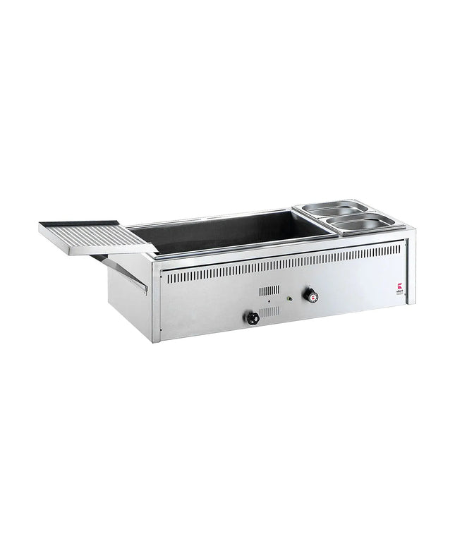 UBERT | Fish frying oven - Propane gas 23.75 kW - 950 mm wide - No batter/crumb bins - Countertop