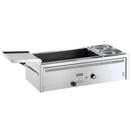 UBERT | Fish frying oven - Propane gas 23.75 kW - 950 mm wide - No batter/crumb bins - Countertop