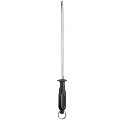 VICTORINOX | Butcher Knife Honing Steel – Oval - Fine Cut - 300 mm Rod - Black Handle