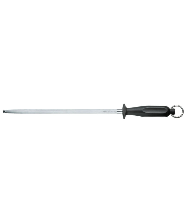 VICTORINOX | Butcher Knife Honing Steel – Round - Fine Cut - 300 mm Rod - Black Handle