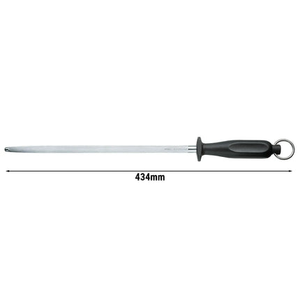 VICTORINOX | Butcher Knife Honing Steel – Round - Fine Cut - 300 mm Rod - Black Handle